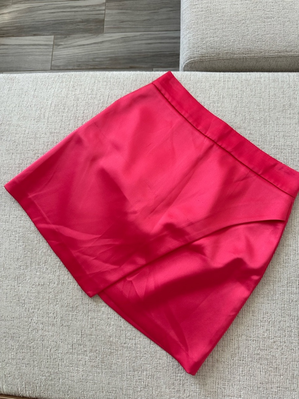 Zara Hot Pink Satin Mini Skirt